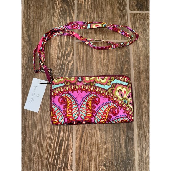 Vera Bradley NWT Accordion Wallet Resort Medallion w/ extra strap 14369-D15 - Picture 1 of 4